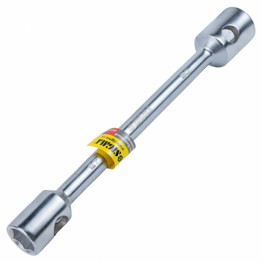 Ключ балонний посилений 27×30×400мм CrV satine Sigma (6032091)-6032091