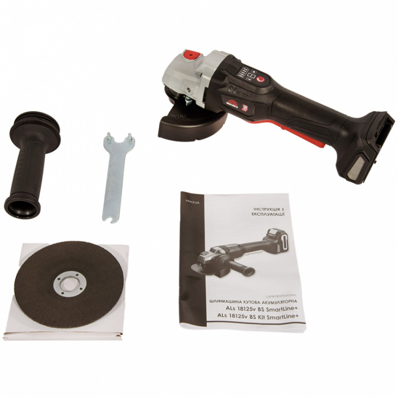 Шліфмашина кутова акумуляторна Vitals Professional ALs 18125v BS SmartLine+-239533