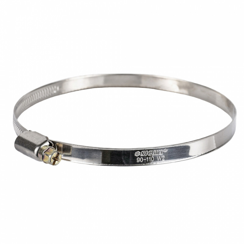 Хомут черв'ячний нержавіючий 9мм D90-110мм 10шт Sigma (2510171)-2510171