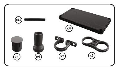 Система стелажів QBRICK SYSTEM REGULAR Low 60/30см, 4 полиці, 100кг (5901238263289)-REGQRS60304LCZAPG001