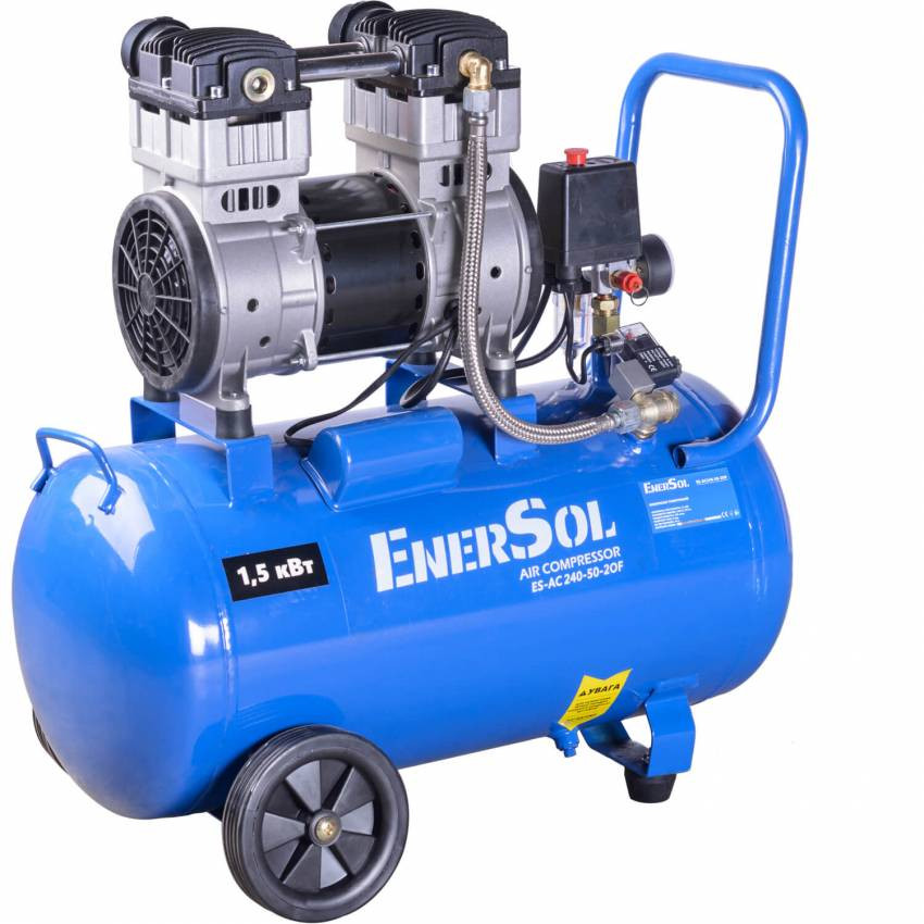 Компресор повітряний безмасляний EnerSol ES-AC240-50-2OF-ES-AC240-50-2OF