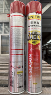 Піна професійна напилювана Thermshelt 870мл UNIFIX-[articul]