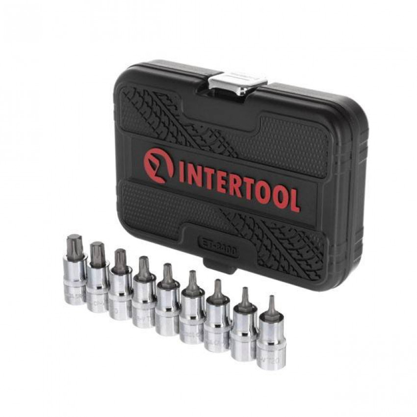 Набір біт TORX 1/2" T20-T60, 55 мм, S2, STORM INTERTOOL ET-8400-ET-8400