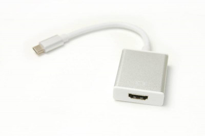 Кабель-перехідник PowerPlant HDMI female - USB Type-C, 0.15м-[articul]