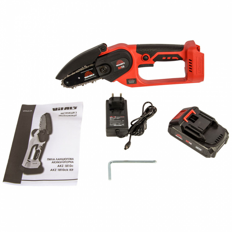 Пила ланцюгова акумуляторна Vitals AKZ 1810ck Kit-235291