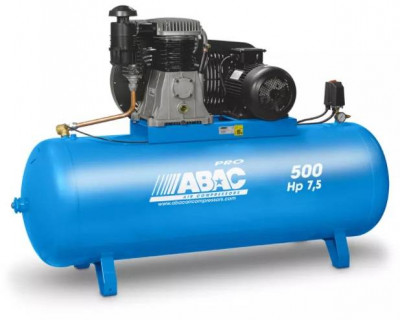 Компресор ABAC PRO A49B 500 FT5.5, 500л, 400/3/50, 595л/х, 11бар, 4кВт, 1400об/хв, 95дБ, 191кг-[articul]