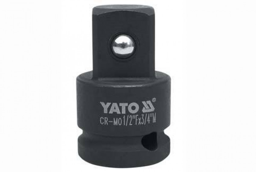 Перехідник ударний YATO на квадр. 1/2"-3/4", l=48мм [40/160]-YT-1067