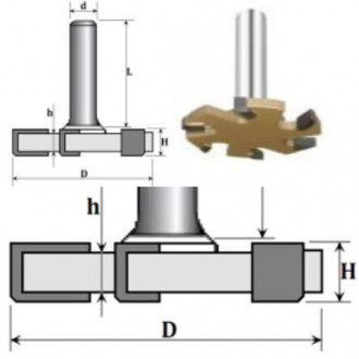 Фреза Для вирівнювання площини z6, D50, h5, H7, L70 08-302-500-[articul]