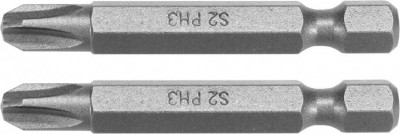 Викрутка насадка YATO: &quot;Phillips&quot; PH3 x 50 мм, HEX 1/4&quot;, AISI S2, 2 шт-[articul]