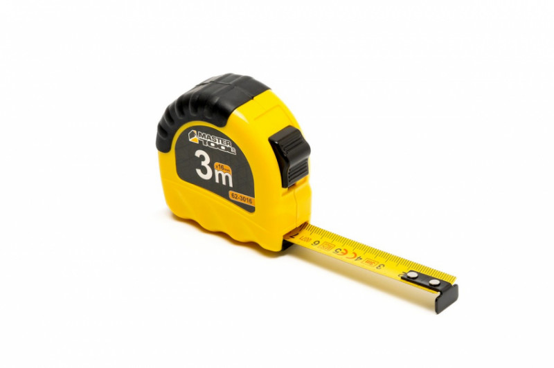 Рулетка MASTERTOOL "Shiftlock" 3 м 16 мм нейлонове покриття 62-3016-62-3016