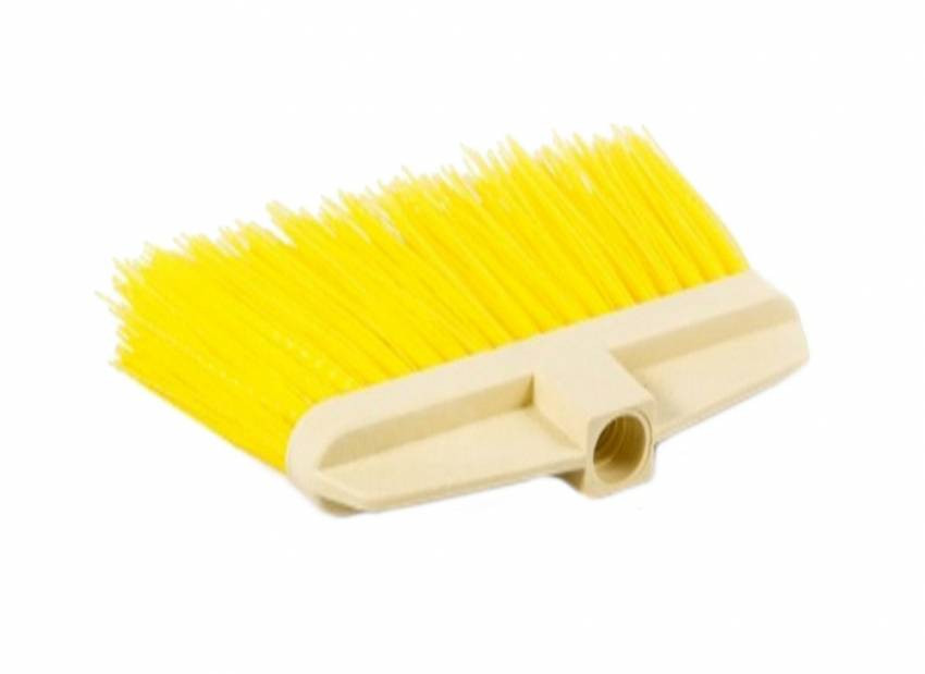 Мітла вулична MASTERTOOL YELLOW плоска без ручки 240х40х135 мм пластикова колодка ВР 14-6531-14-6531