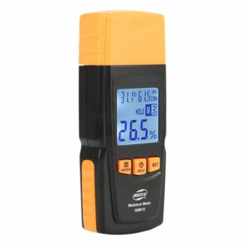 Вологомір деревини термогігрометр 2-70% (28 порід, 4 типи) BENETECH GM610-GM610