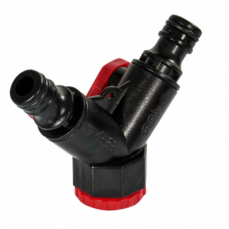 Розподільник 2-канальний з регулюванням кожного каналу 1/2″ з внутрішньою нарізкою на вході 3/4″-191549