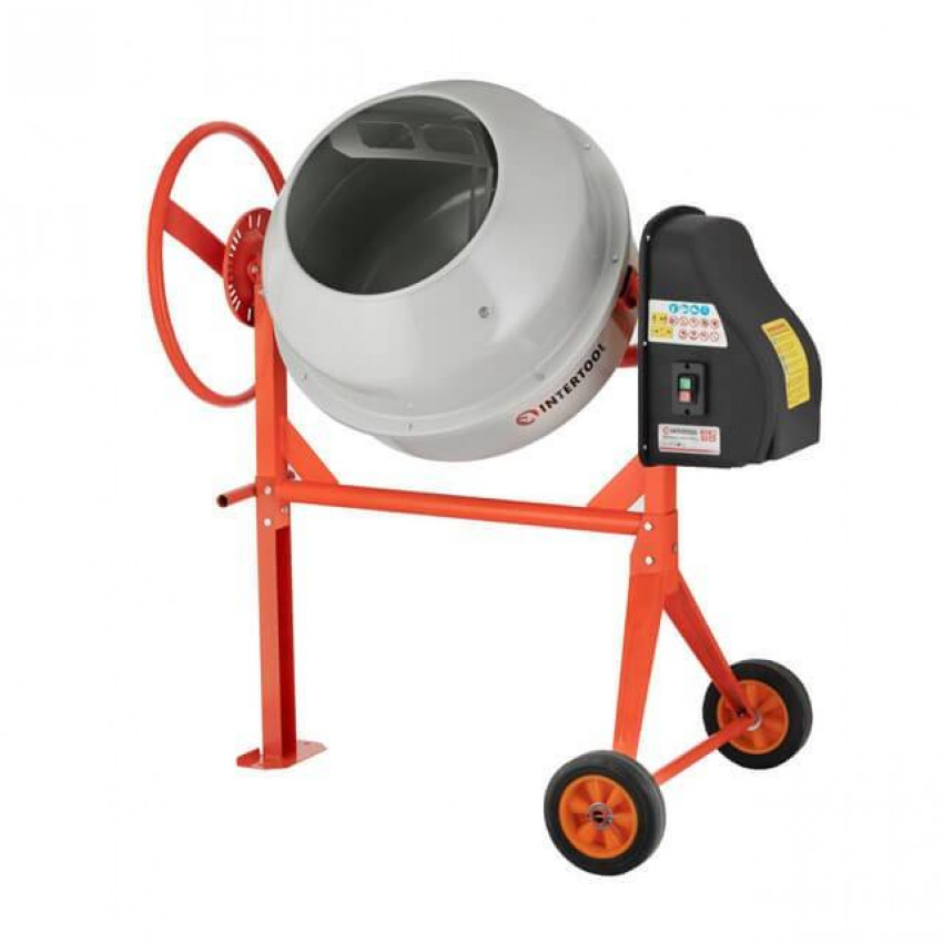 Бетонозмішувач 550 Вт, 140 л, 24-29 об/хв. INTERTOOL DT-9140-DT-9140