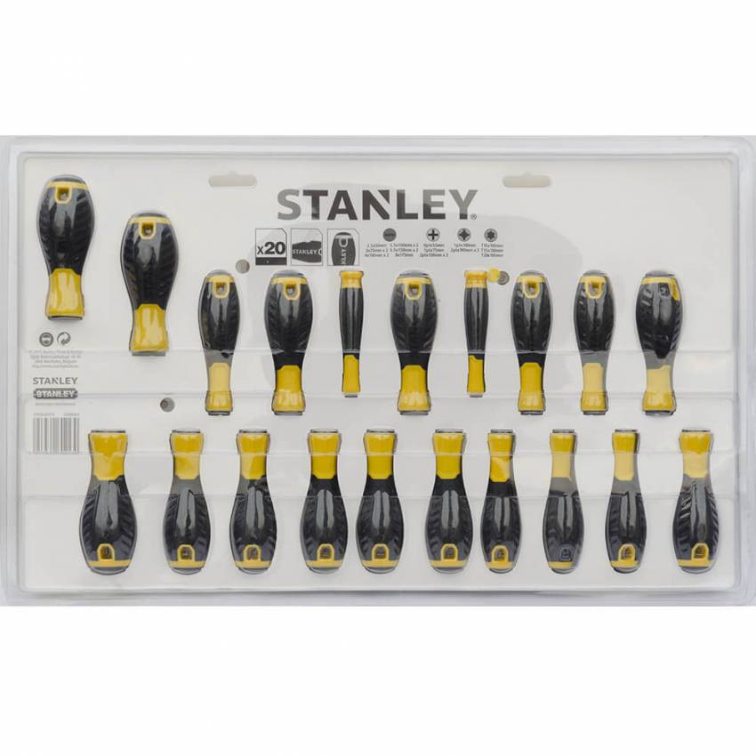 Набір із двадцяти викруток ESSENTIAL STANLEY STHT0-60213-STHT0-60213
