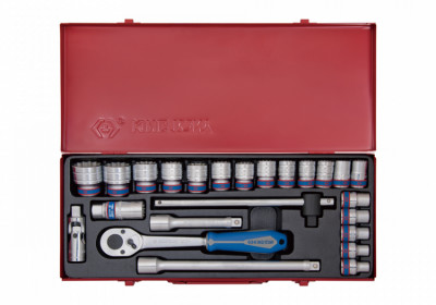 Набір головок 1/2&quot; 24 од. 6гр. 10-32мм. KING TONY-[articul]