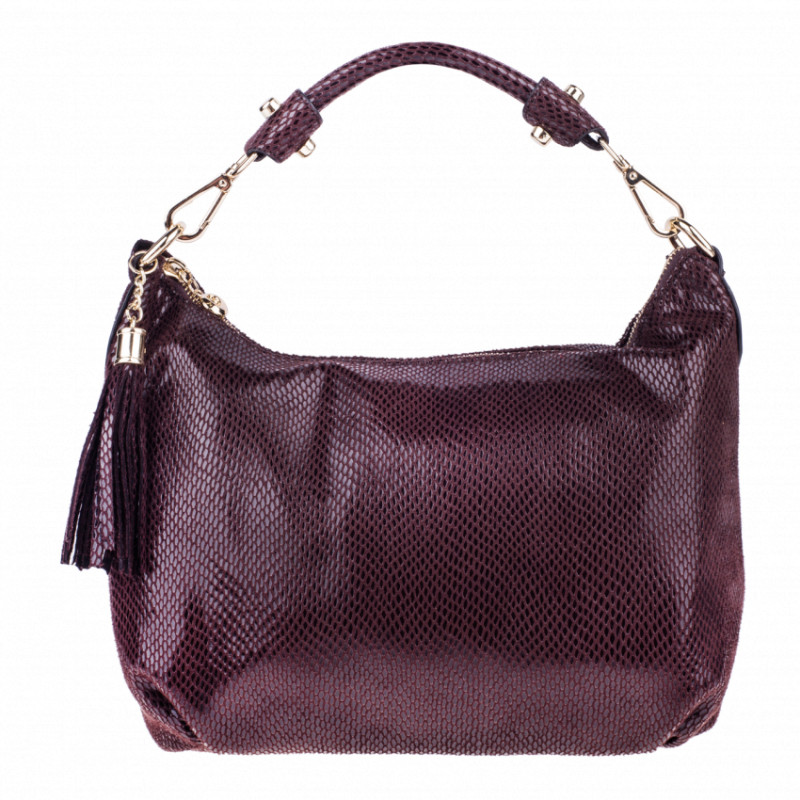 Жіноча сумка Realer P112 коричнева-