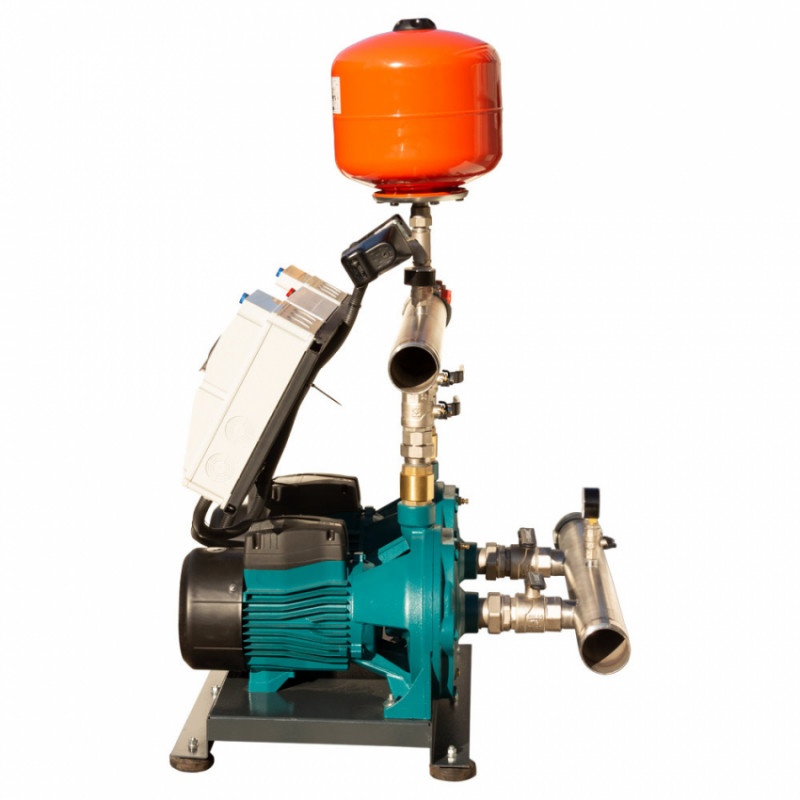 Станція підвищення тиску 380В 2×2.2кВт Hmax 65м Qmax 180л/хв 8л + каскадне управління LEO 3.0 (22AC220-2S531-4.0-8)-22AC220-2S531-4.0-8