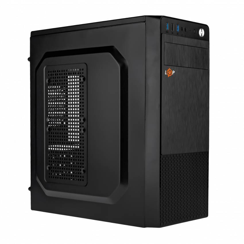 Корпус БЕЗ БЖ LP 2109 - black case chassis cover 1xUSB2.0, 2xUSB3.0-