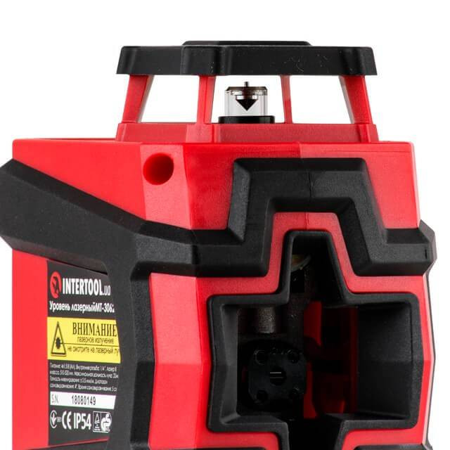 Рівень лазерний, 360°, 2 лазерні головки, зелений лазер INTERTOOL MT-3062-MT-3062