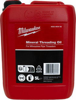 Олива мінеральна MILWAUKEE для різьбонарізного верстата, 5 л-[articul]