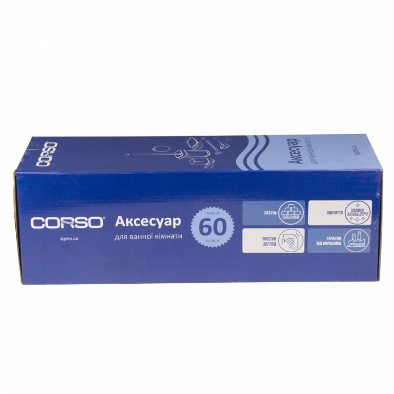 Щітка для унітазу VICO 350×136×110мм CORSO (B) (9681316)-9681316