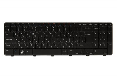 Клавіатура для ноутбука DELL Inspiron N5010 чорний, чорний кадр (big Enter)-[articul]