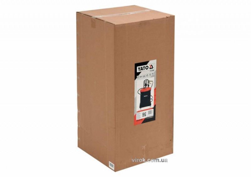 Мастильний пневматичний апарат YATO: бак-45 л, тиск-0.8 MPa, вихід. тиск-300-400 Bar, шланг-4 м-YT-07069
