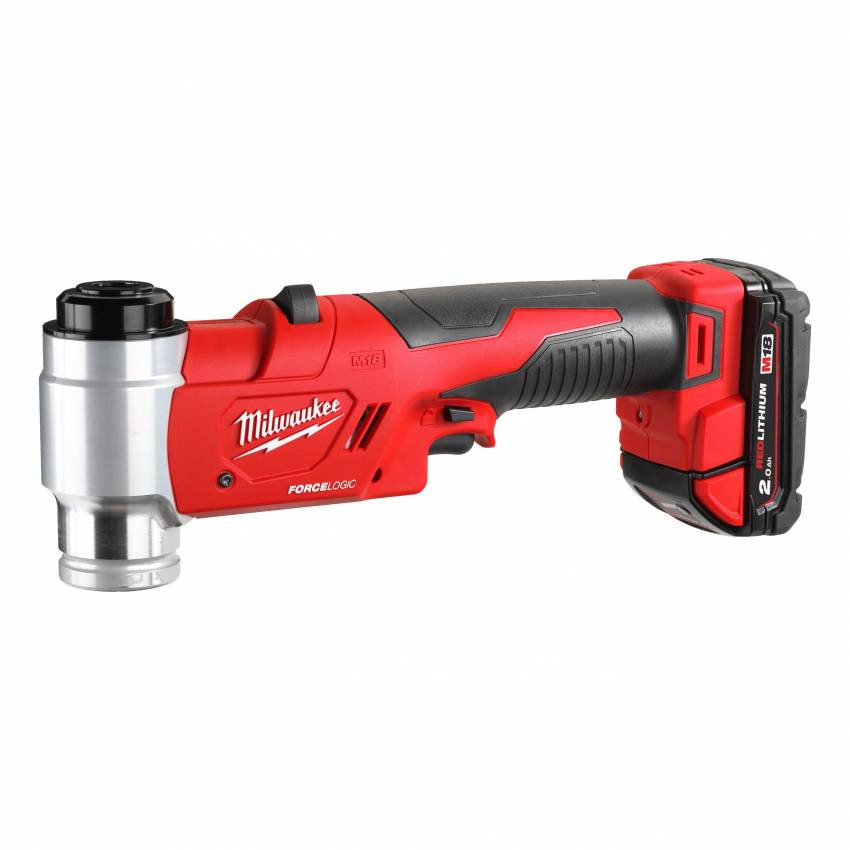 Акумуляторний гідравлічний пробійник MILWAUKEE M18 HKP-201CA ( зарядний пристрій, 1 акум.X M18 B2 (2Ач)-4933451204