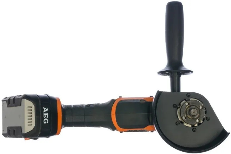 Шліфмашина кутова акум. BEWS18-125BL-502C AEG, 18В,2Х5А/год,90х,11000об/х,26мм,2,6кг,кейс-BEWS18-125BL-502C