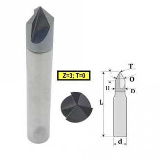 Фреза  Фреза для гравіровки WC-Co z3, 60°, D3, d3, L50 03-632-336-[articul]