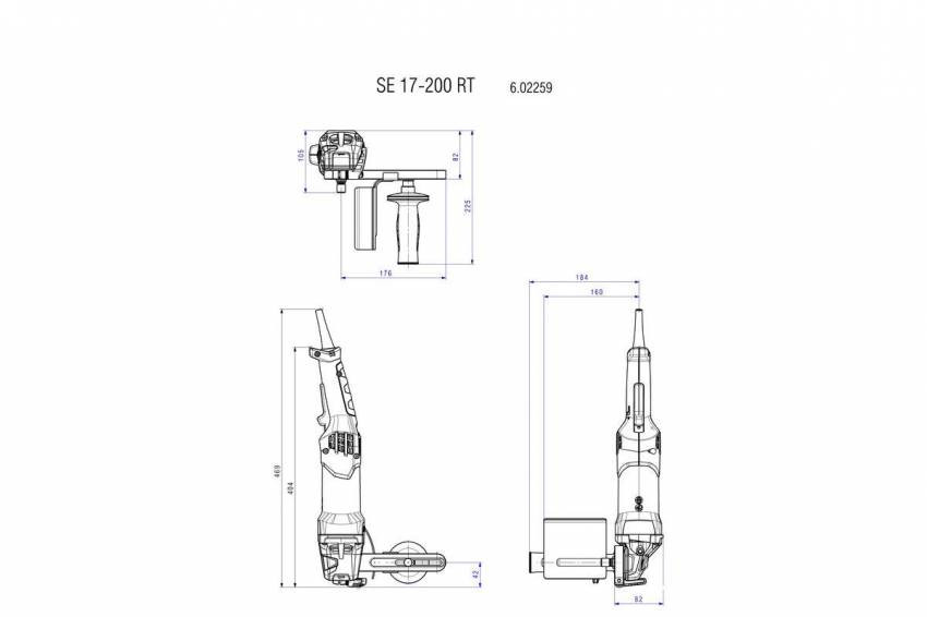 Полірувальна машина Metabo SE 17-200 RT Set 602259500-602259500