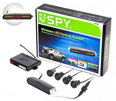 Парктронік SPY LP-121/LED/4 датчика D=18mm/коннектор/Radio/black/black-[articul]