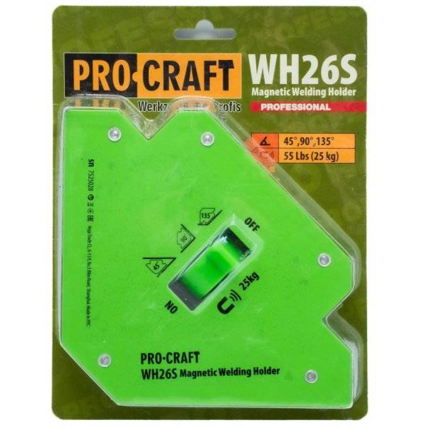 Магнітний кутник для зварювання Procraft WH26S-WH26S