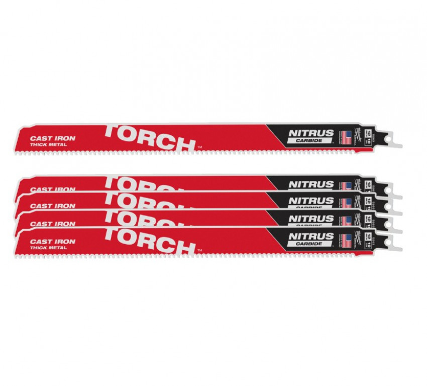 Полотно для шаб. пили TORCH CARBIDE NITRUS MILWAUKEE,300/2,5мм, (5шт), (метал)-48006553