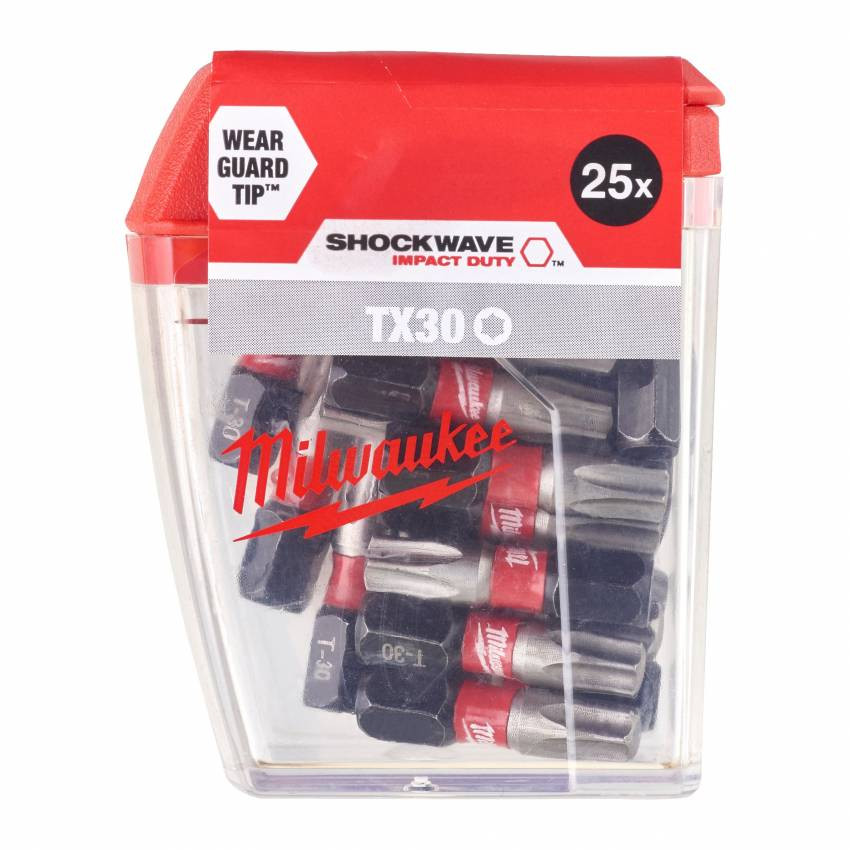 BIT SHOCKWAVE MILWAUKEE, TX30, 25 мм, (25 шт.)-4932430886