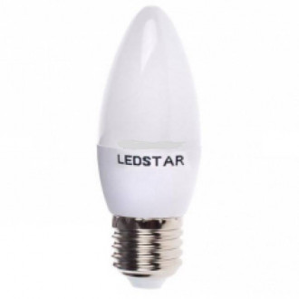 Світлодіодна лампа LEDSTAR E27, 6W, свічка 510lm, 4000К, 160º, чіп: Epistar (Тайвань)-[articul]