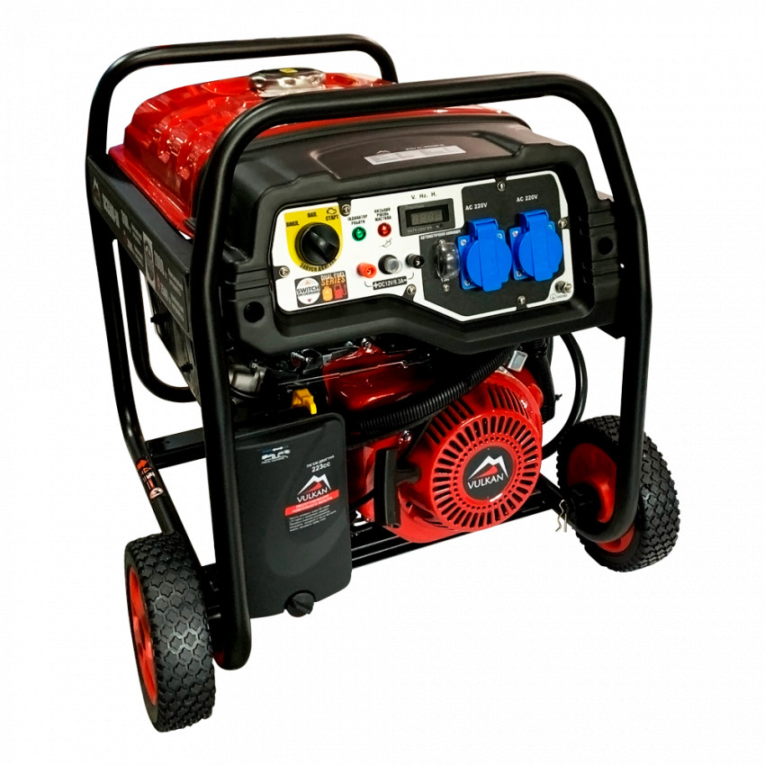 Генератор SC3500-III (бензин/газ) 1ф 2,8 кВт/2,3 кВт, ручн.старт/електростарт, бак-15л-SC3500-III(Gasoline/LPG)