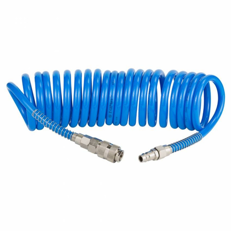 Шланг спіральний поліуретановий (PU) 5м 6.5×10мм Sigma (7012111)-7012111