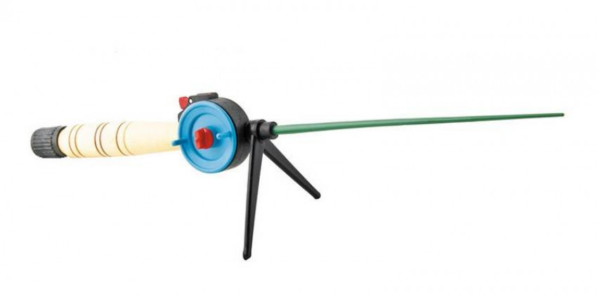 Вудка зимова MASTERTOOL котушка з курком №1 дерев'яна ручка 92-0885-92-0885