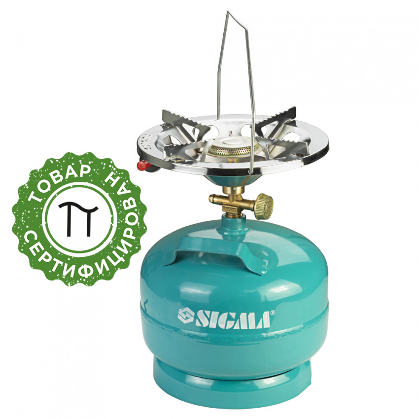Комплект газовий кемпінг з п'єзопідпалом Comfort 5л SIGMA (2903111)-2903111