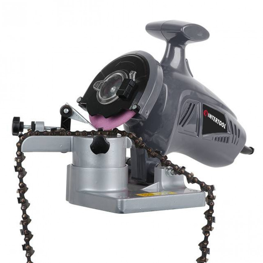 Верстат для заточування ланцюгів 250 Вт, 7500 об / хв, 100*10*3.2 мм INTERTOOL DT-0850-DT-0850
