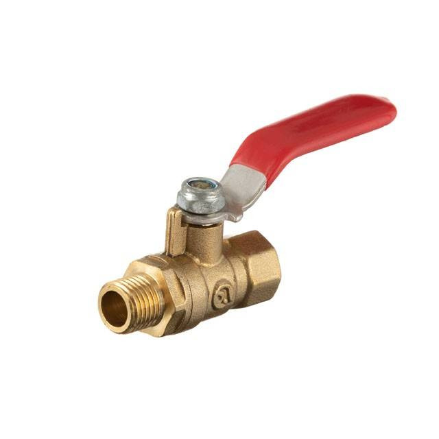 Кран кульовий повітряний, латунь, внутрішня різьба 1/4" - зовнішня різьба 1/4", STORM INTERTOOL PT-1883-PT-1883