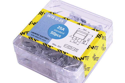 Запобіжники (плоскі євро) 25А) (50шт) WTE-WTE U-25