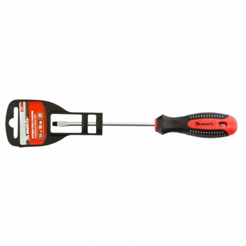 Викрутка Fusion SL4.0 х 100 мм, CrV, трикомпонентна рукоятка "anti slip", MTX-114129