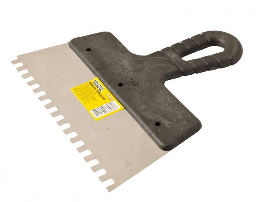 MasterTool Шпатель зубчастий 200*6*6 мм, Ст.: 19-6620-19-6620