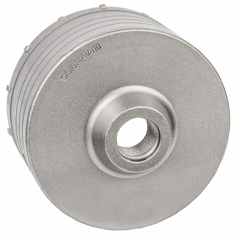 Коронка по бетону Ø110х70мм 12 зубців Sigma (1513171)-1513171