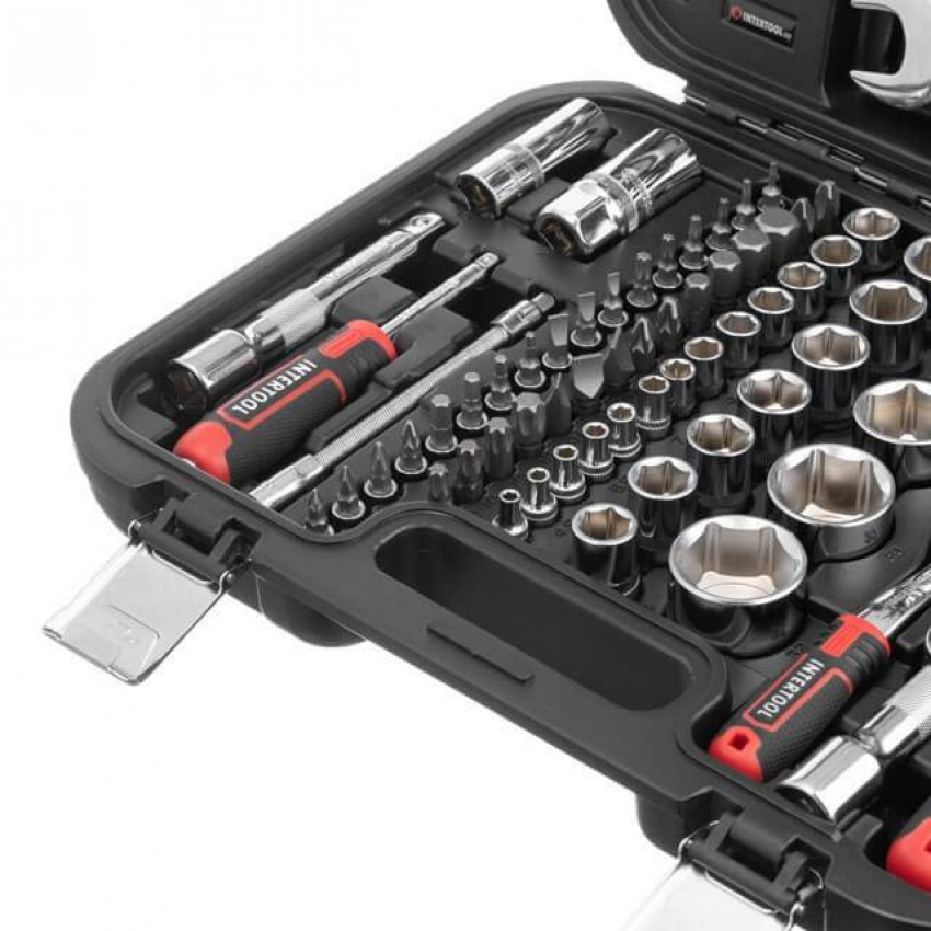 Набір інструментів 1/2 "& 1/4", 82ед., Cr-V STORM INTERTOOL ET-8082-ET-8082