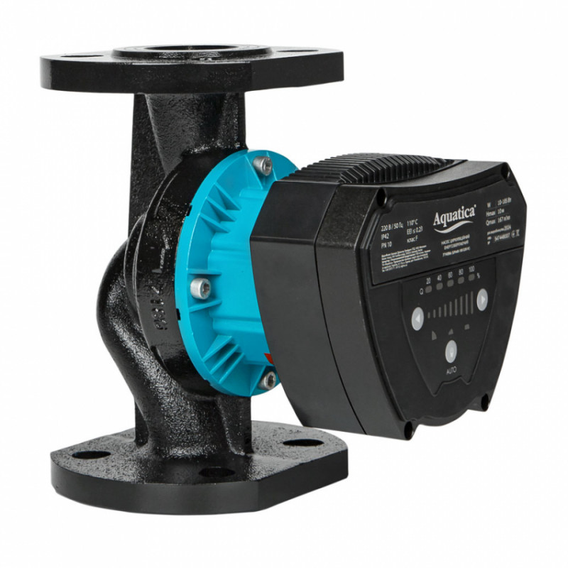 Насос циркуляційний енергозберігаючий фланц 10-185Вт Hmax 10м Qmax 167л/хв DN40 220мм + зворотний флан AQUATICA GPA40-10F/220 IV (774086)-774086