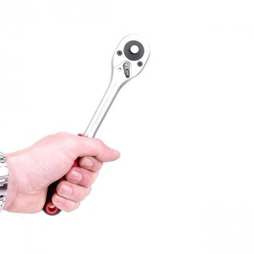 Рукоятка із храповим механізмом на 24 зуби 1/2'' INTERTOOL HT-2106-HT-2106